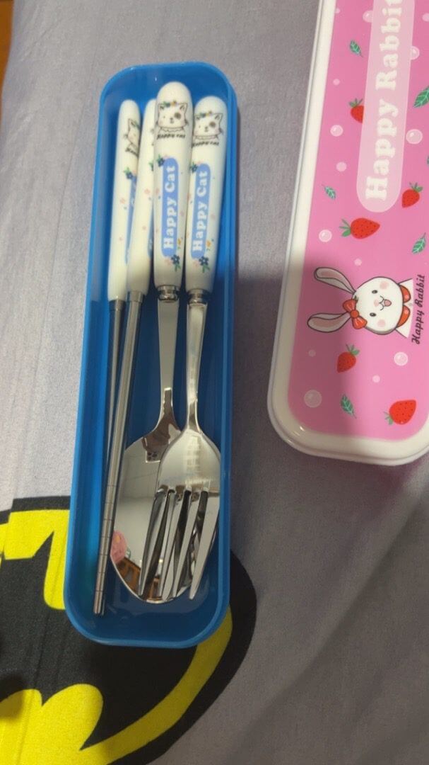 Bộ Muỗng Nĩa Đũa Dễ Thương Cho Bé GD215 photo review